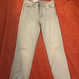 Light ripped jeans